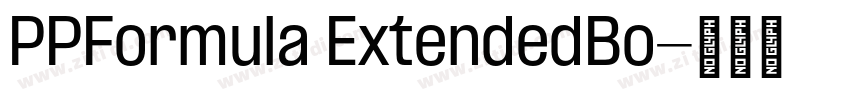 PPFormula ExtendedBo字体转换